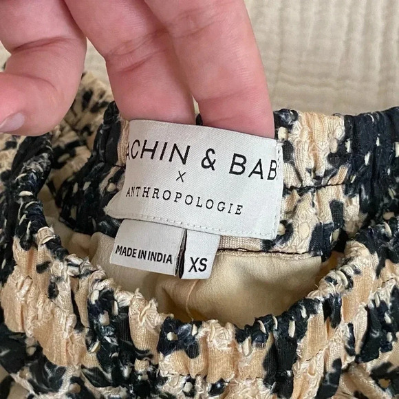 Sachin & Babi Anthropologie Loretta Eyelet Crochet Ruffle Mini Skirt - Picture 2 of 3